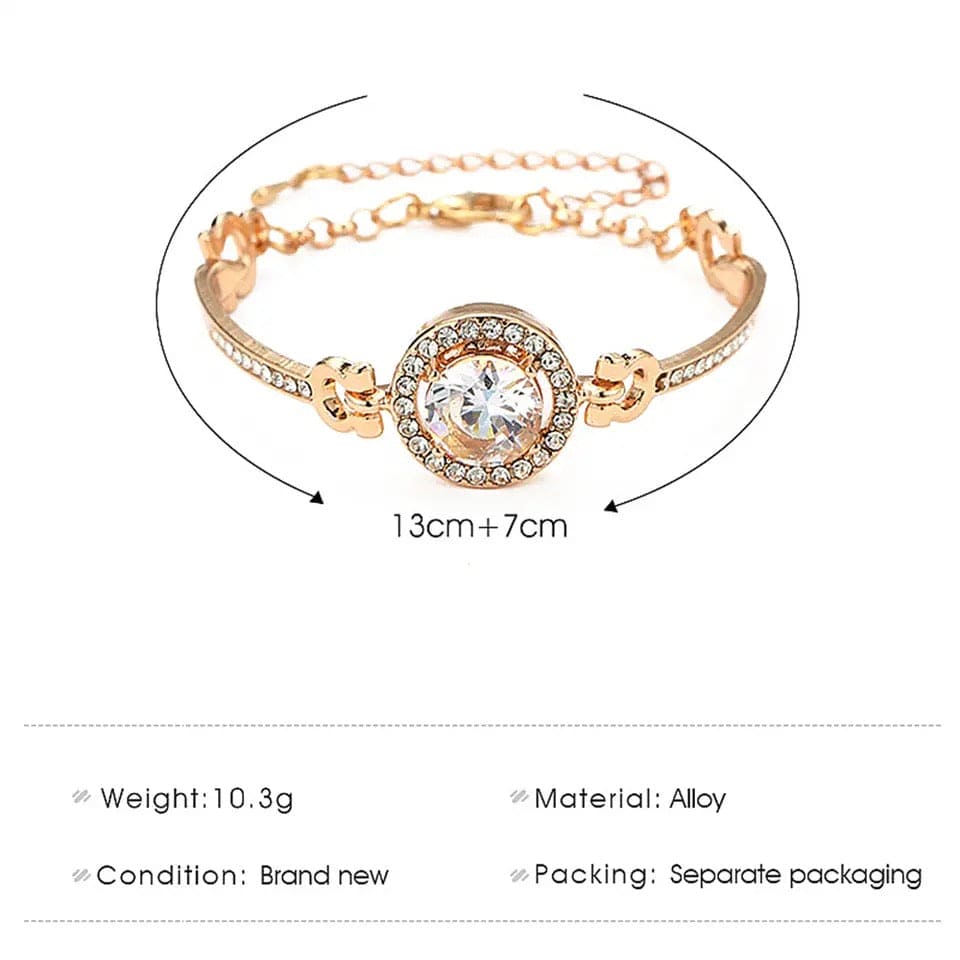 Luxury Round Watch Design Bracelet, Non-Fading Women Chain Bracelet Wedding Jewelry Non-Irritation Jewelry Bracelet Luxury Round Watch Design Bracelet, Non-Fading Women Chain Bracelet Wedding Jewelry Non-Irritation Jewelry Bracelet